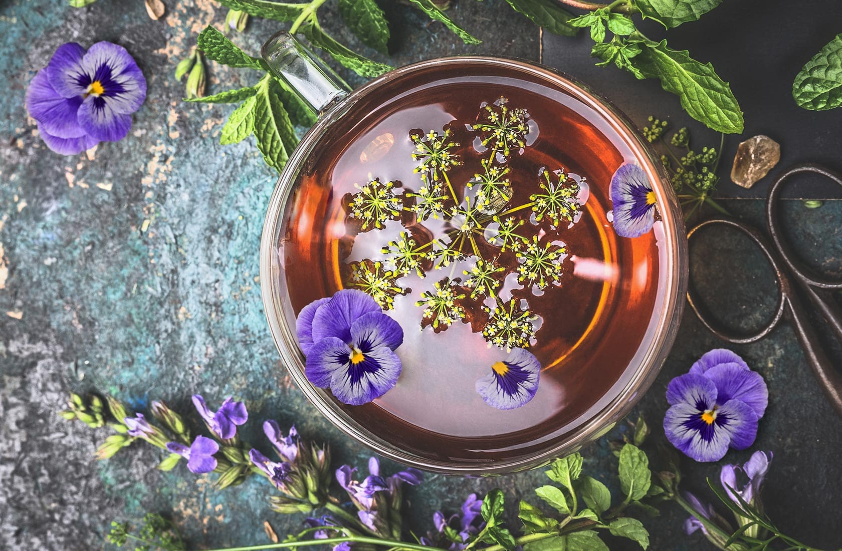 Flower Herbal teas