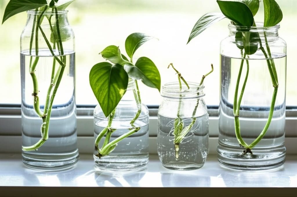 Place your prepared cutting in your chosen container
