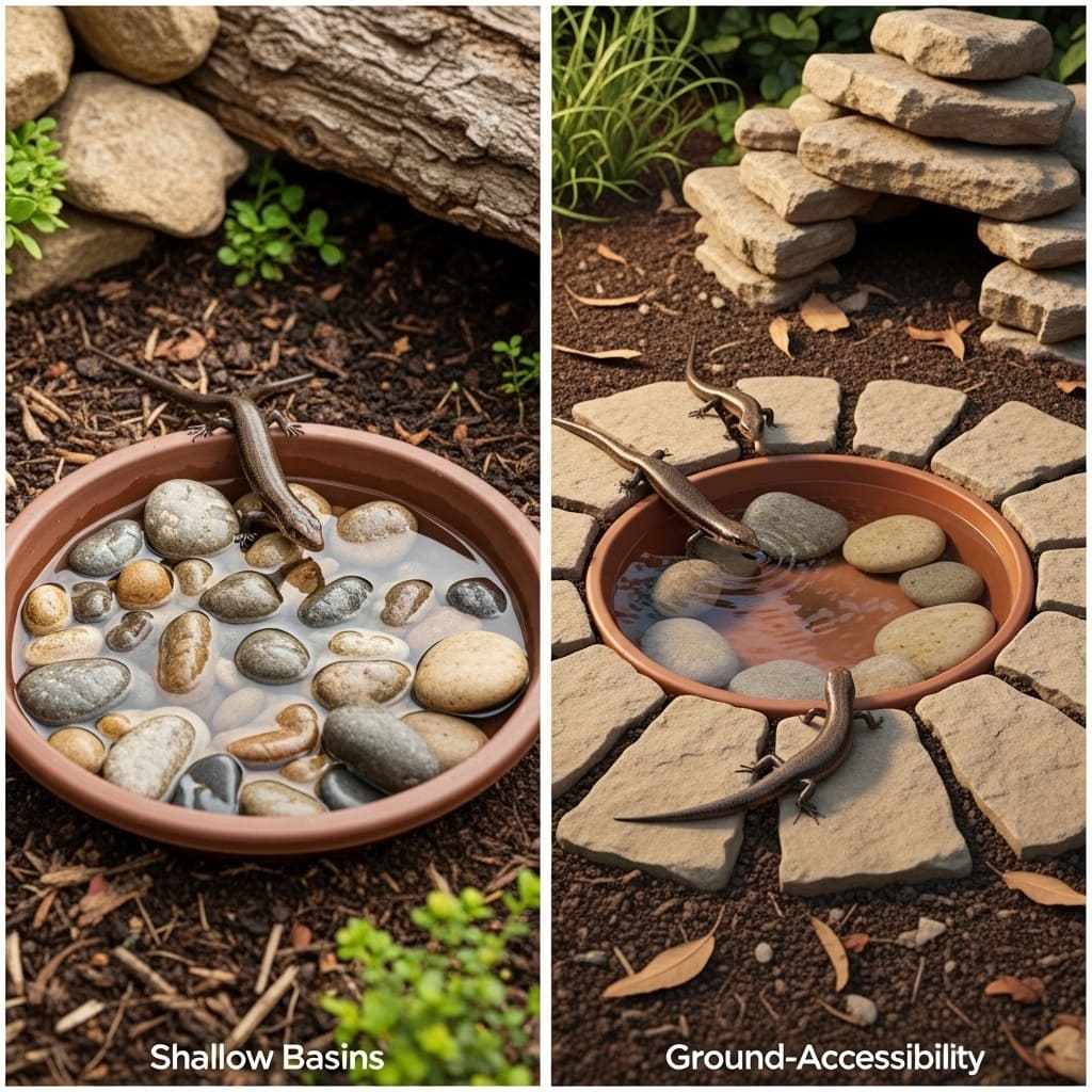 Water Features for Small Reptiles