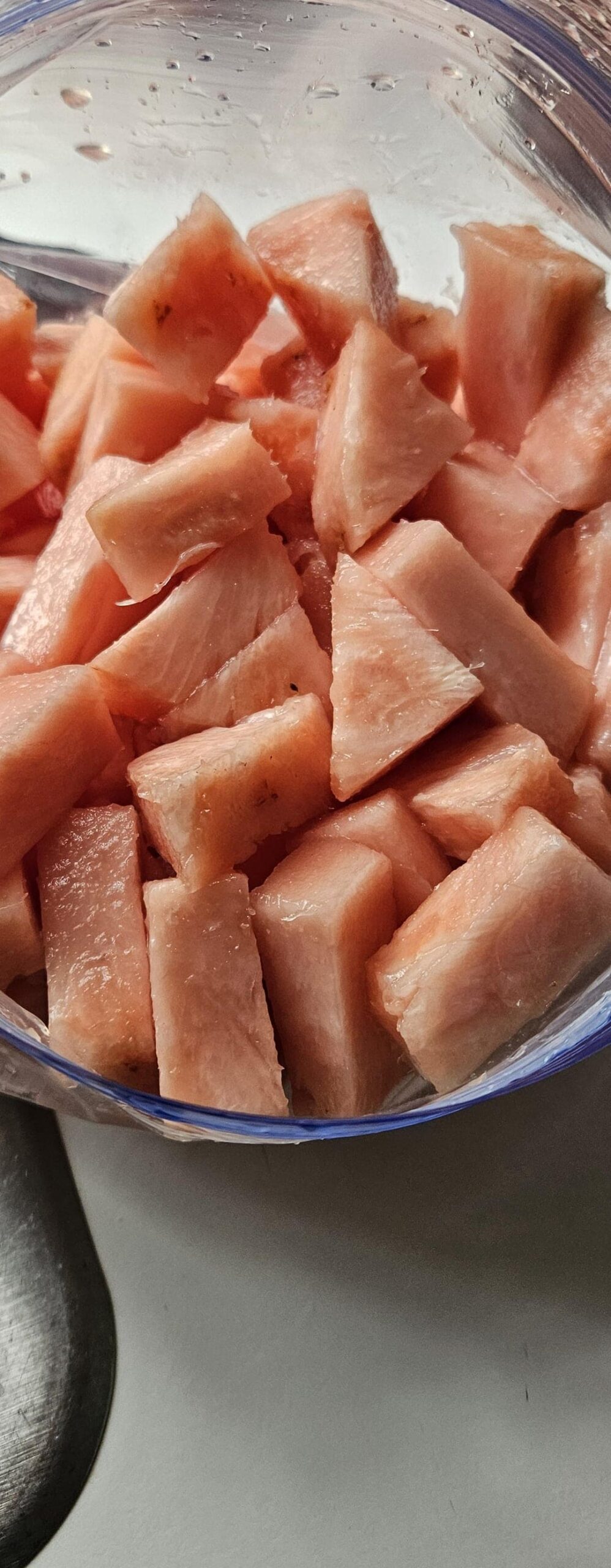 Eating pink pineapples