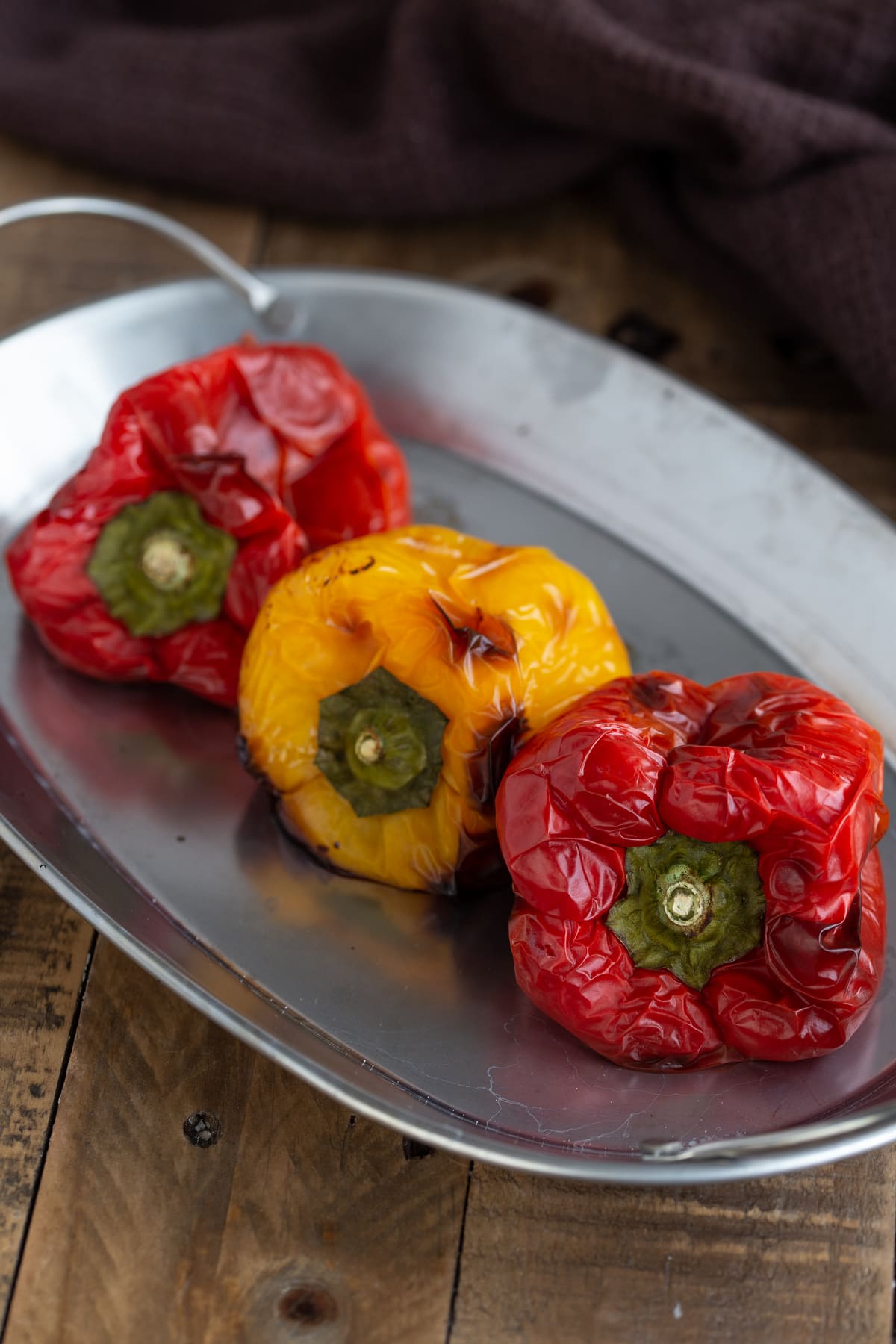 Roasting peppers