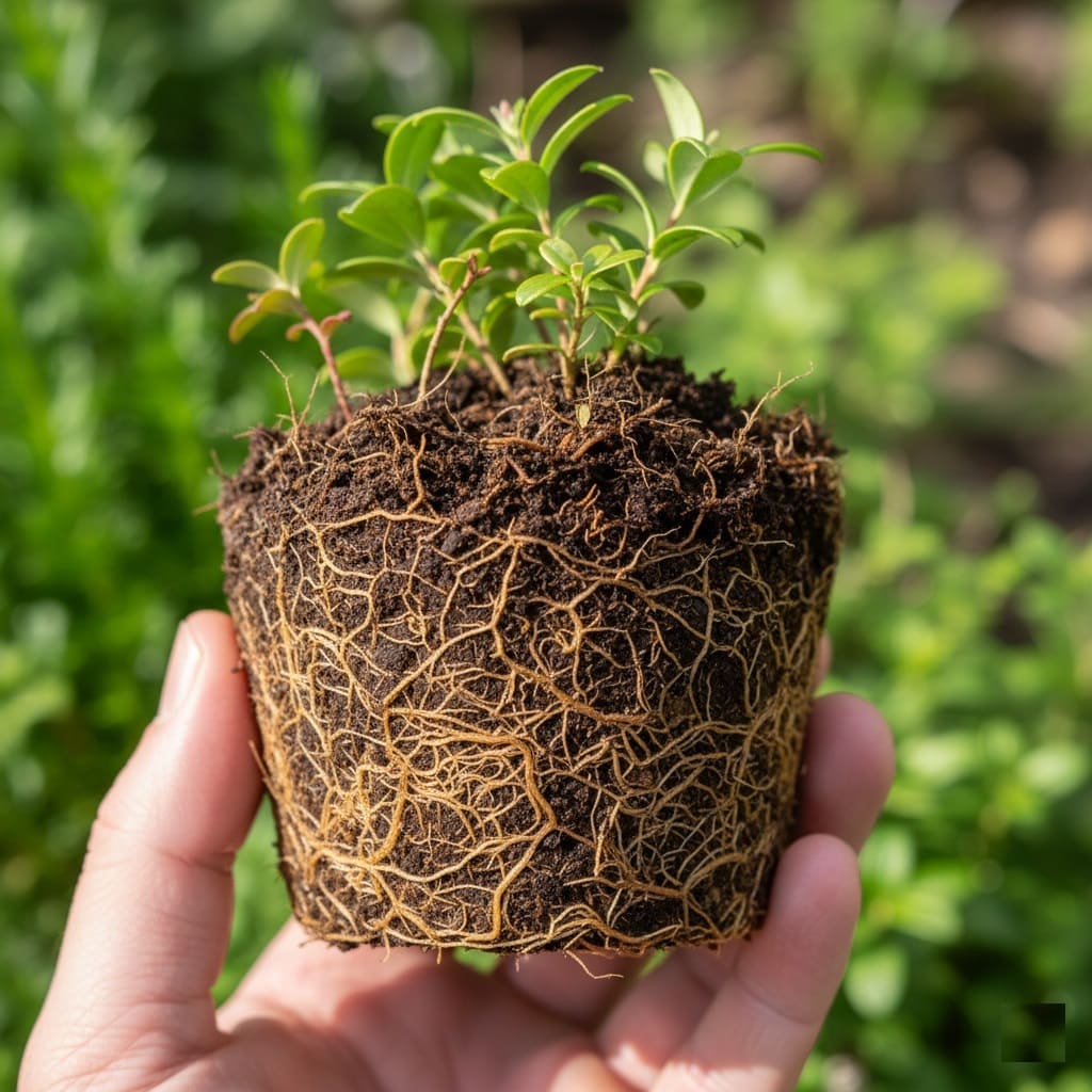 Lingonberry roots