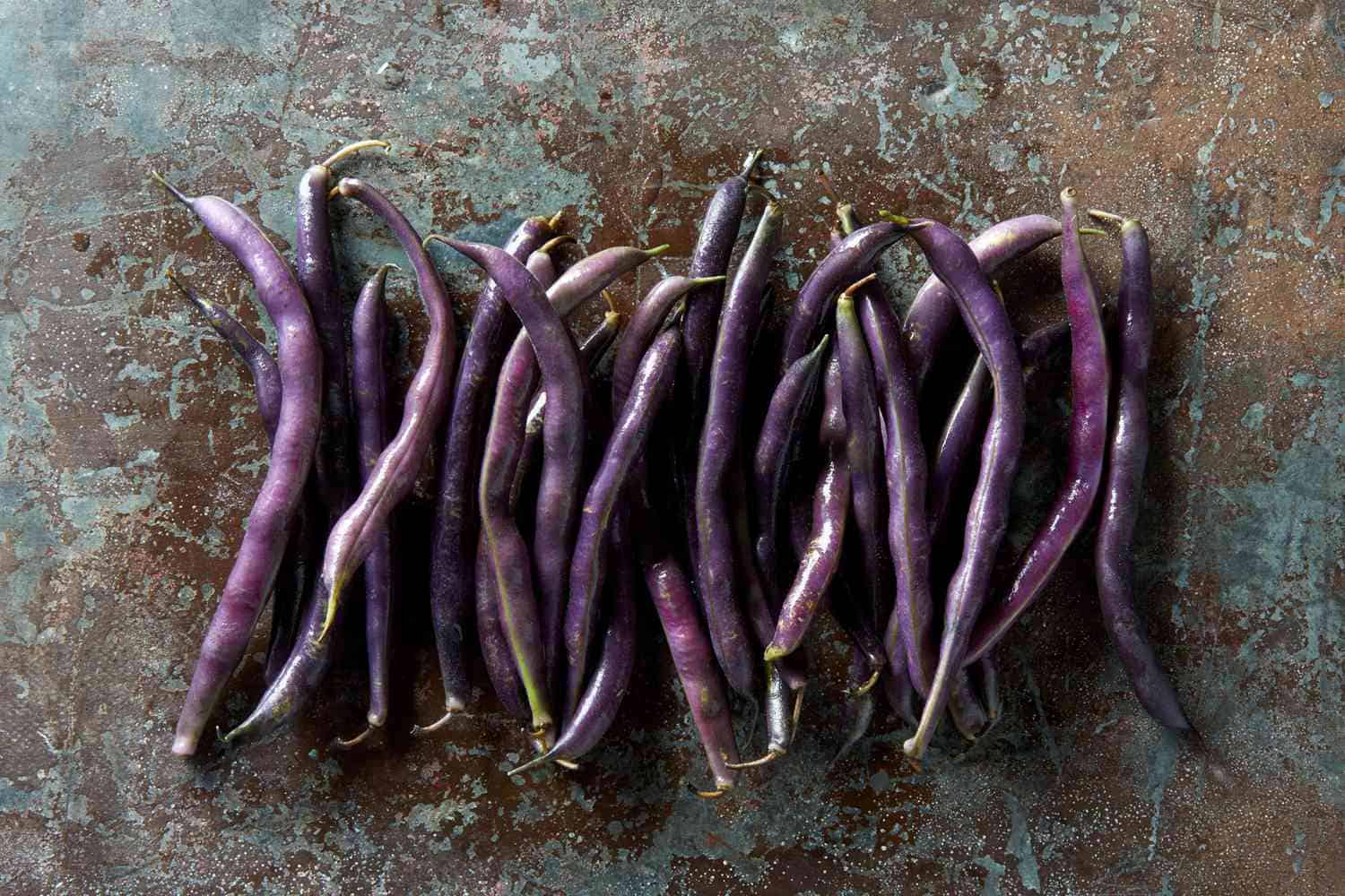 Purple string beans