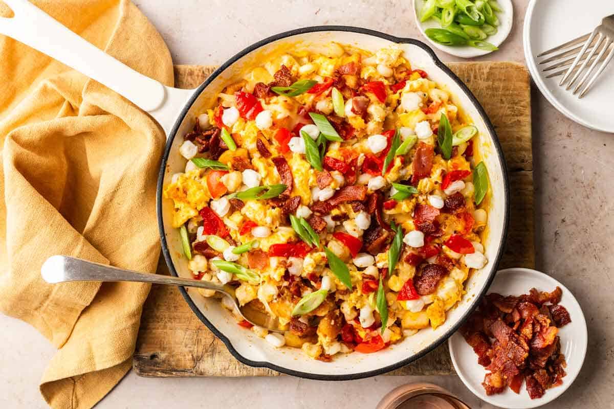 Quick Hominy Breakfast Hash