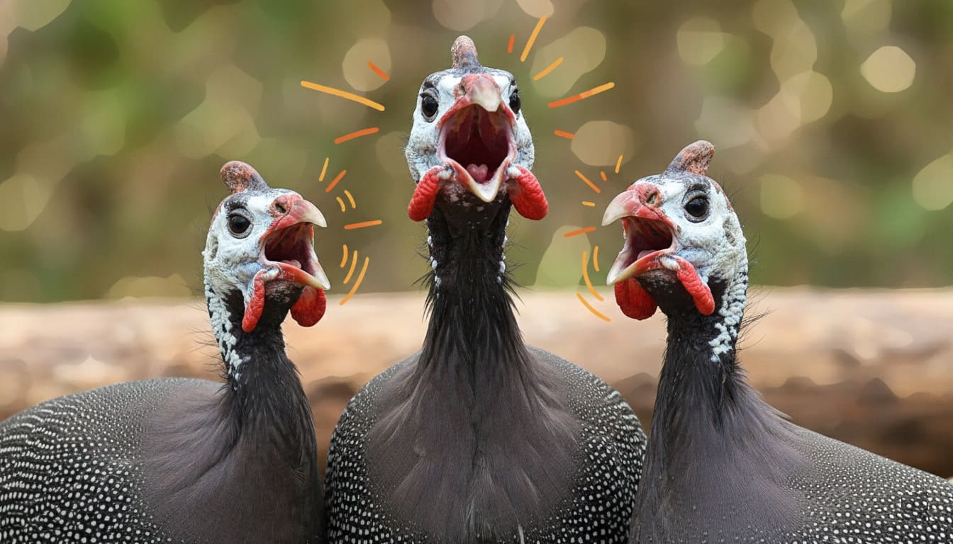 Guineas are noisy