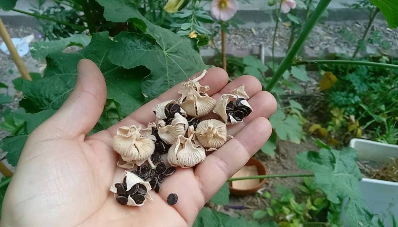 Hollyhock Seed-Saving