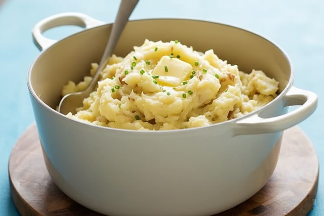 Mashed Jerusalem artichokes