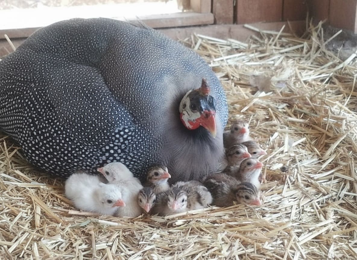 Mother-raised keets