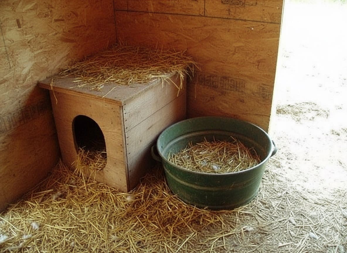 Muscovy Duck nest boxes