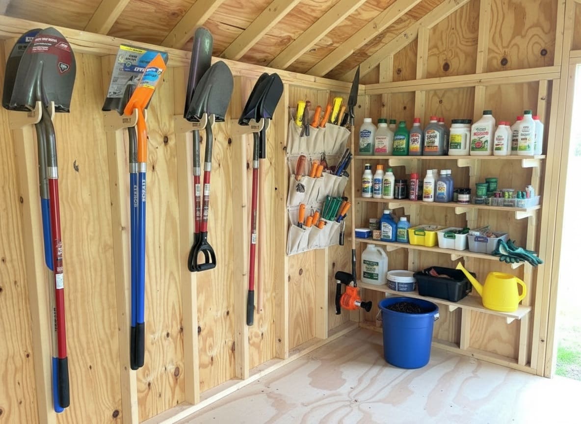 garden tools storage