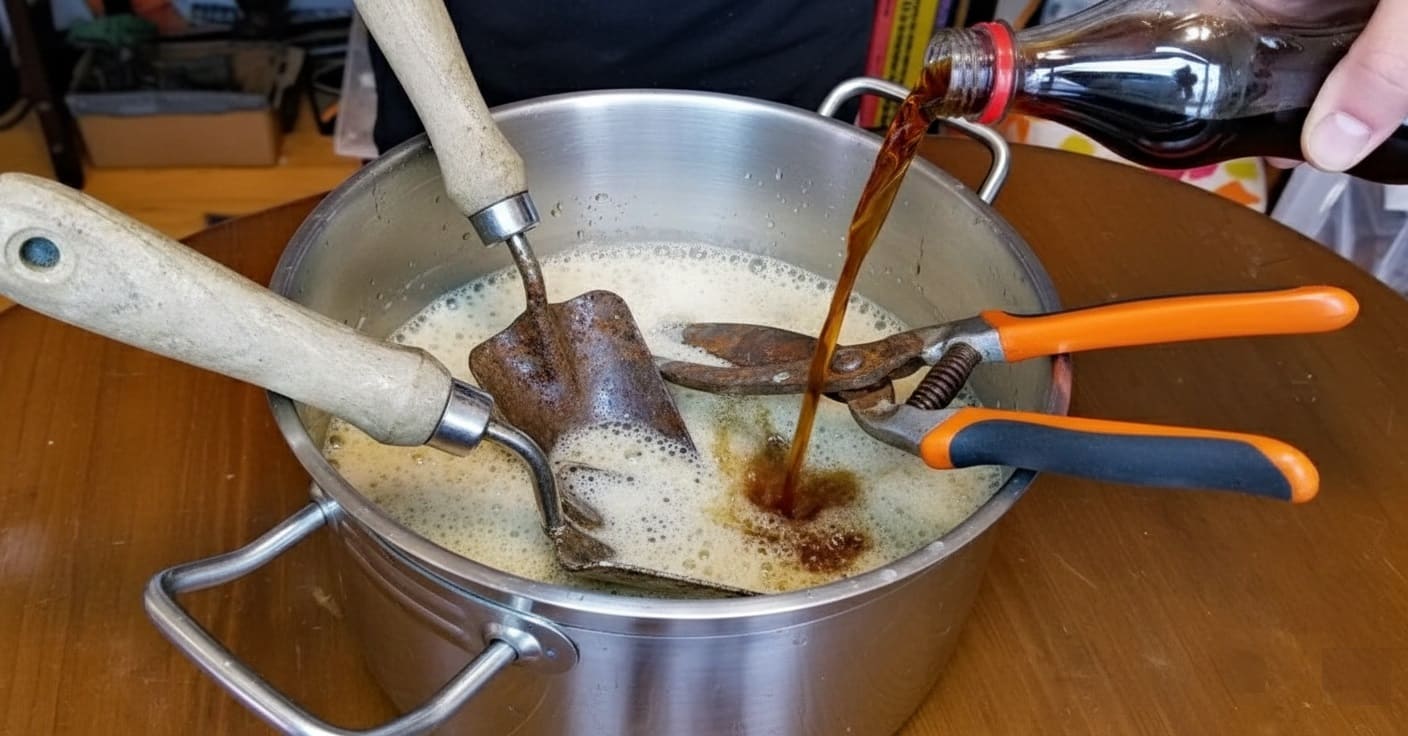 using cola to remove rust