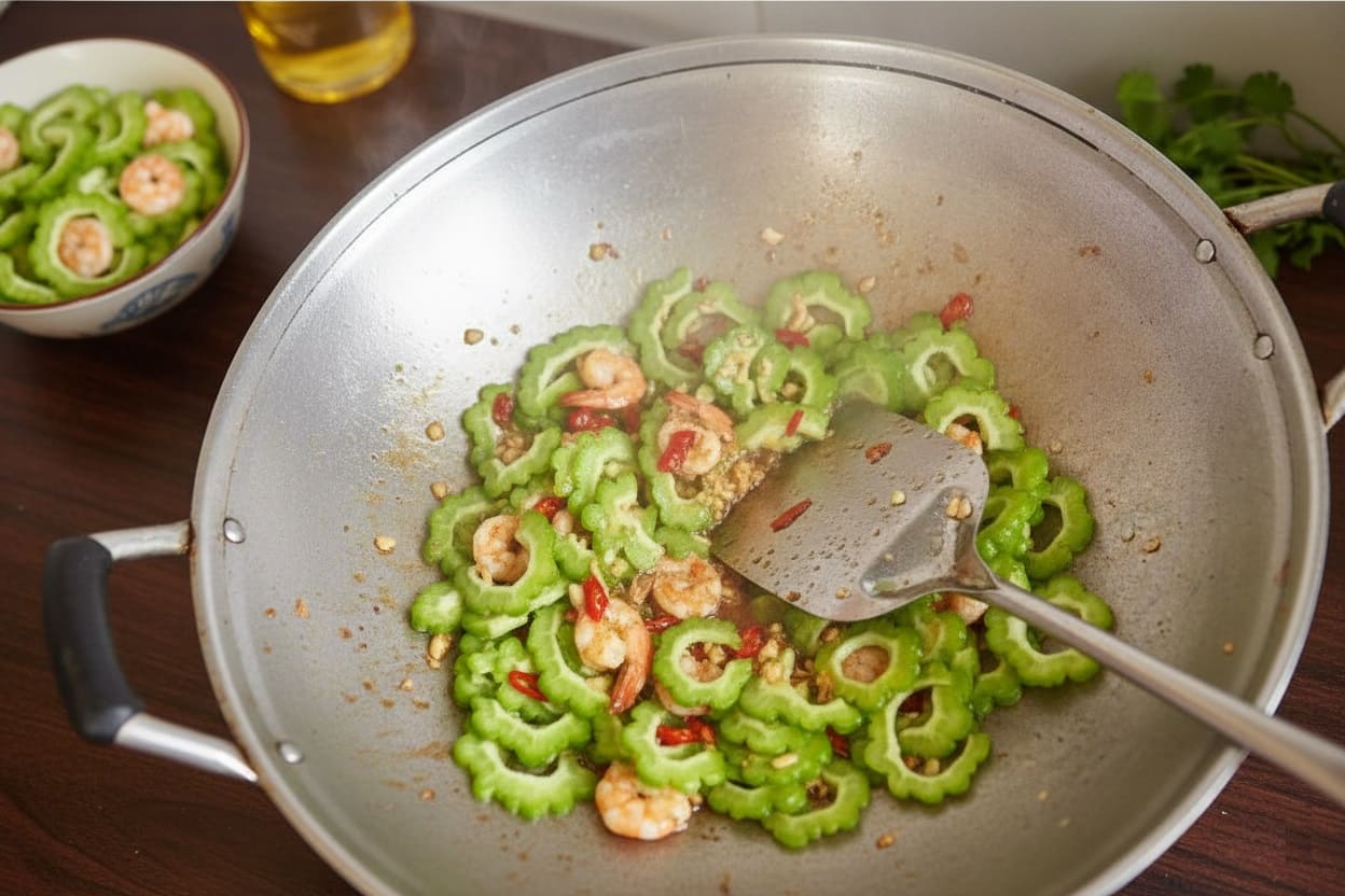 Cooking bitter melons