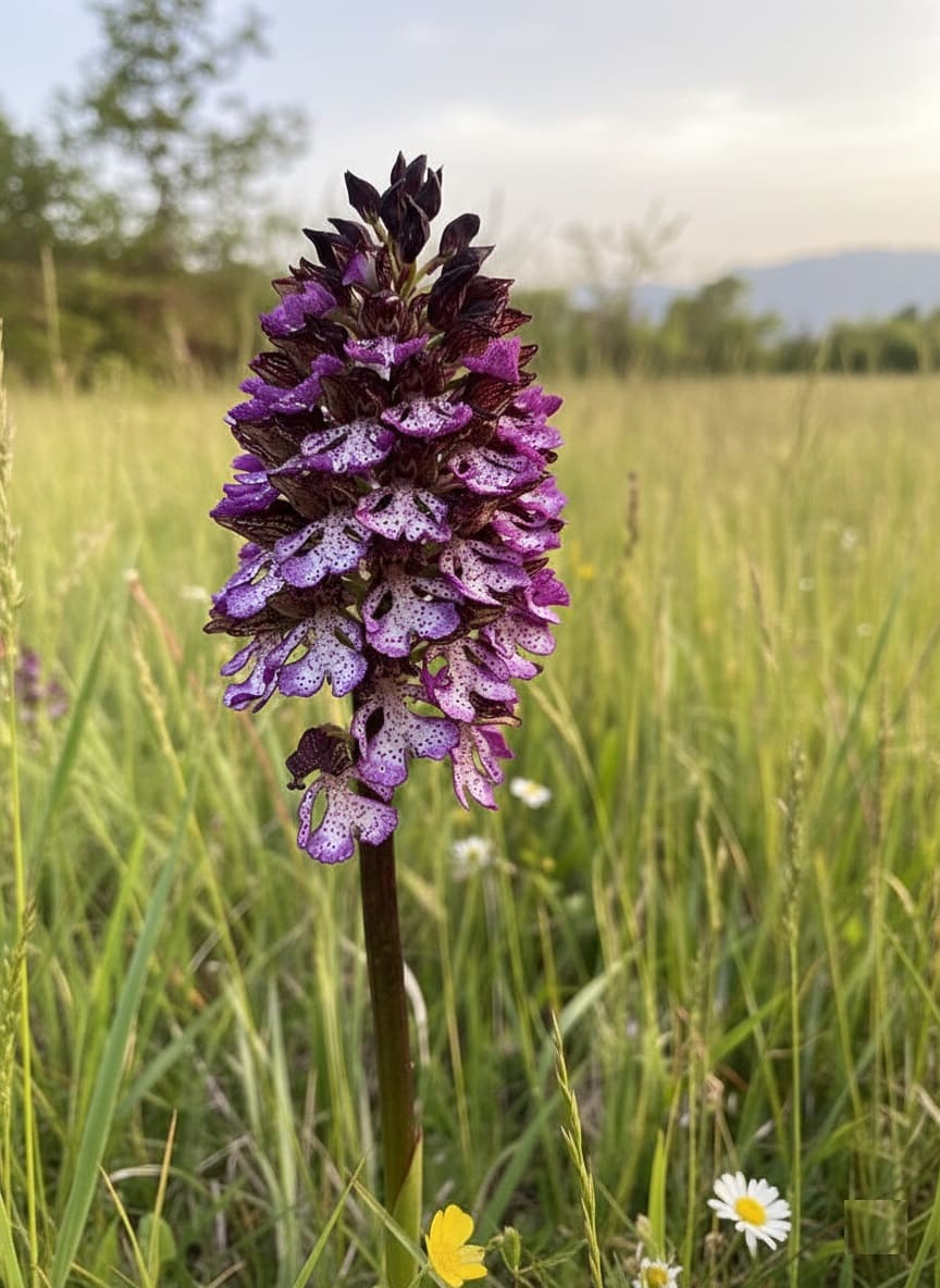 Lady Orchid (Orchis purpurea)