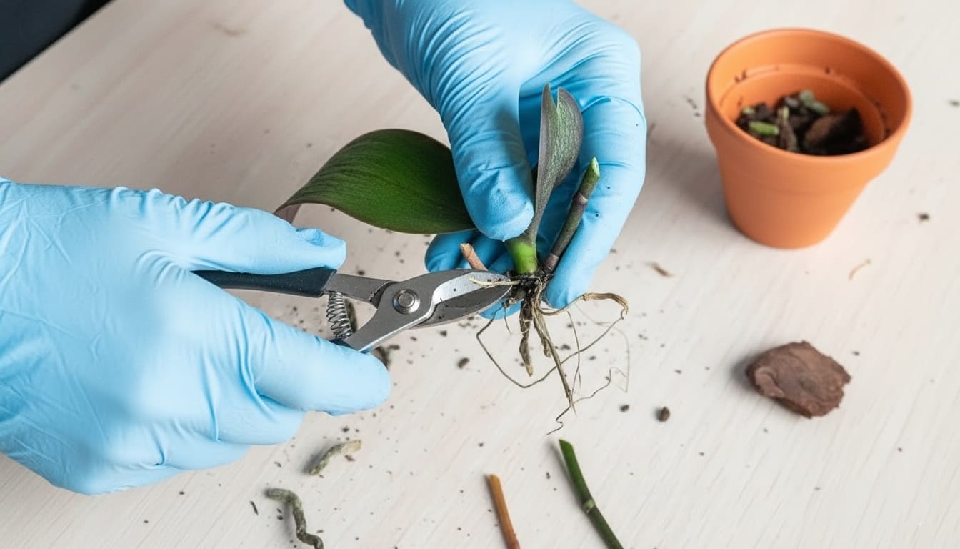 Monkey Orchid Root Rot