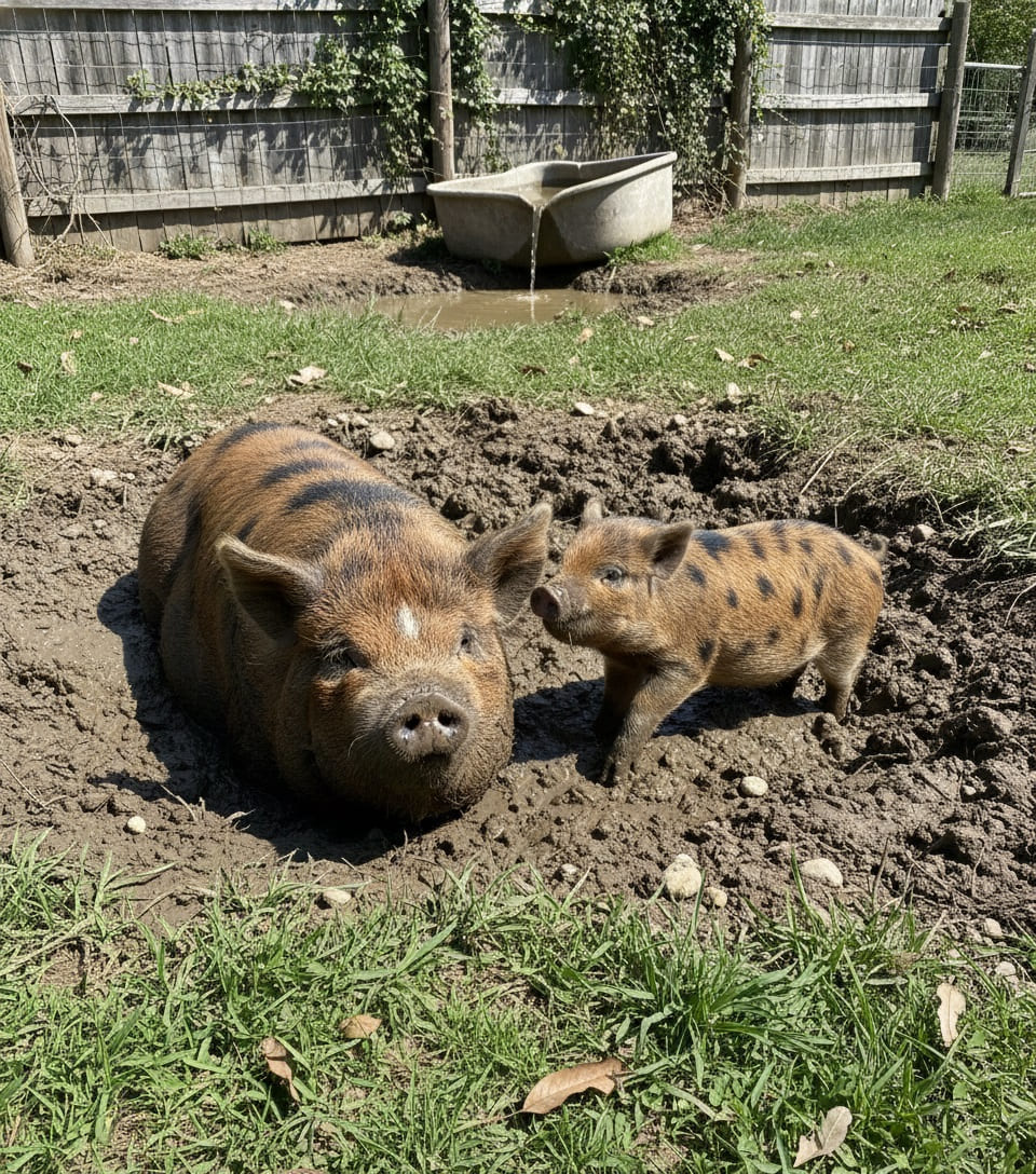 Mud Wallow for Kunekune Pigs