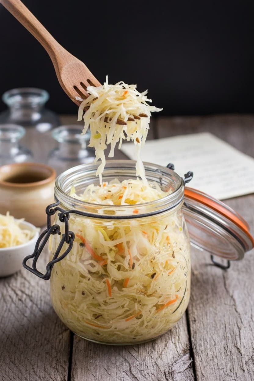 Sauerkraut (Fermented Cabbage)