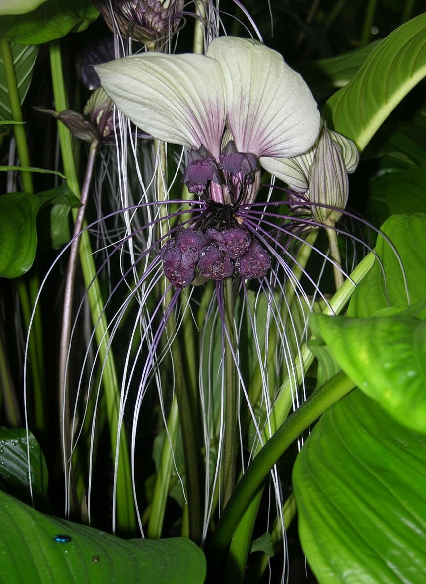 White Bat Flower (T. integrifolia)
