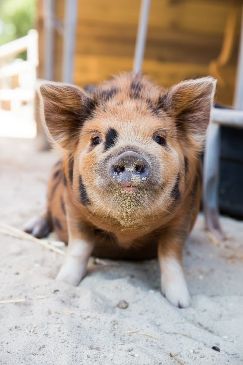 cute Kunekune Pig