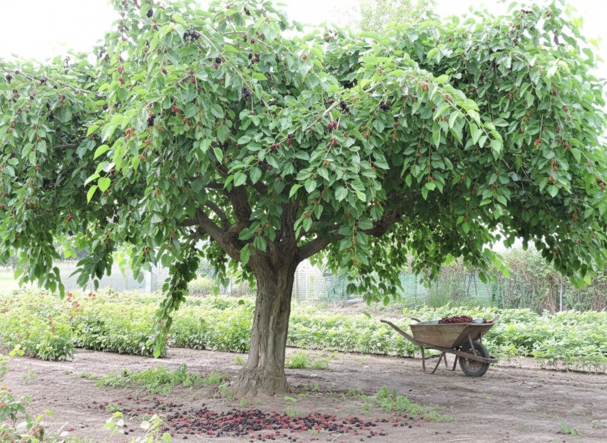 umbrella shaped mulberry tree