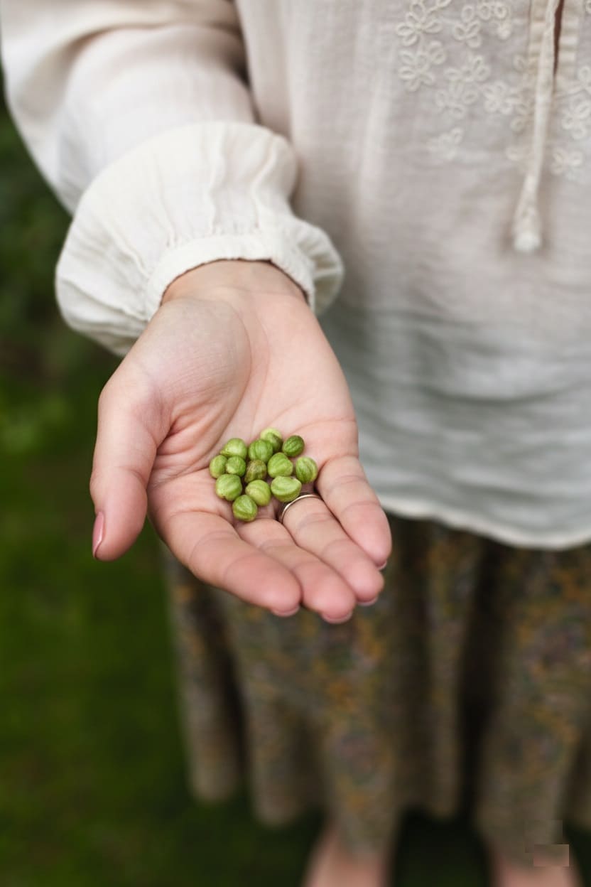 Nasturtium Green Seed pods