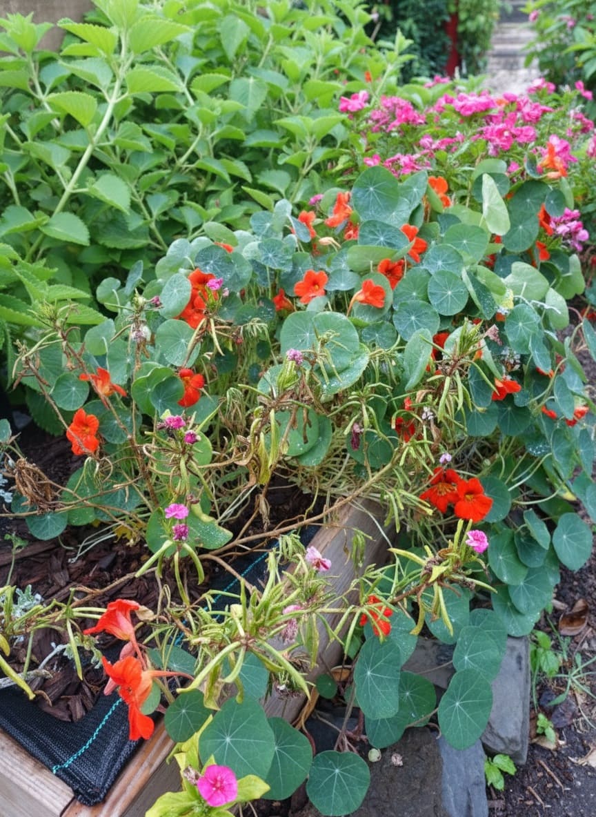Nasturtiums Wilting by root rot