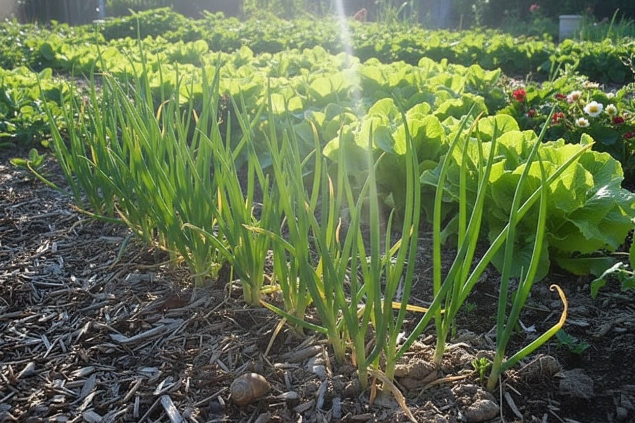 Egyptian Walking Onion greens