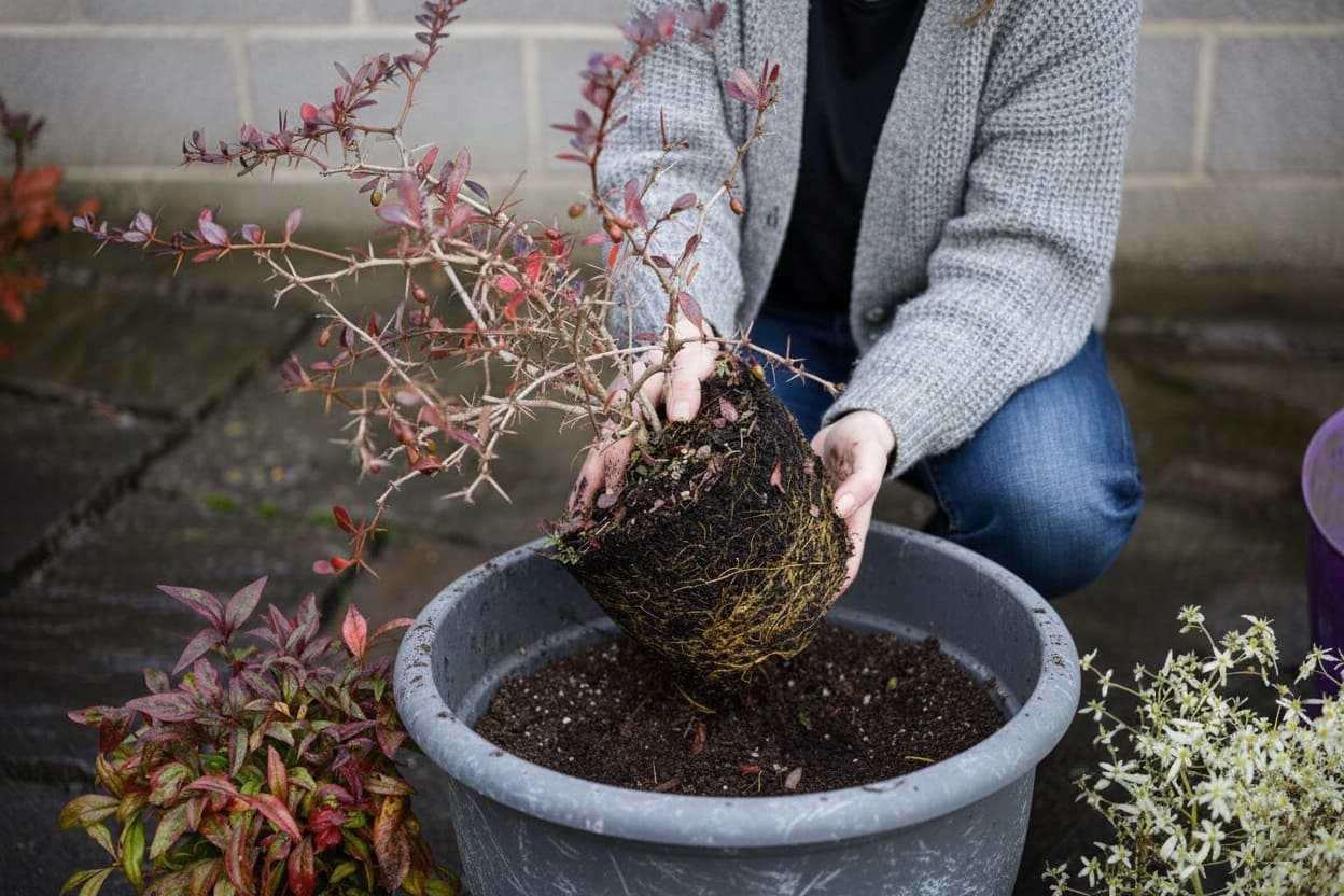 Growing Berberis in Containers