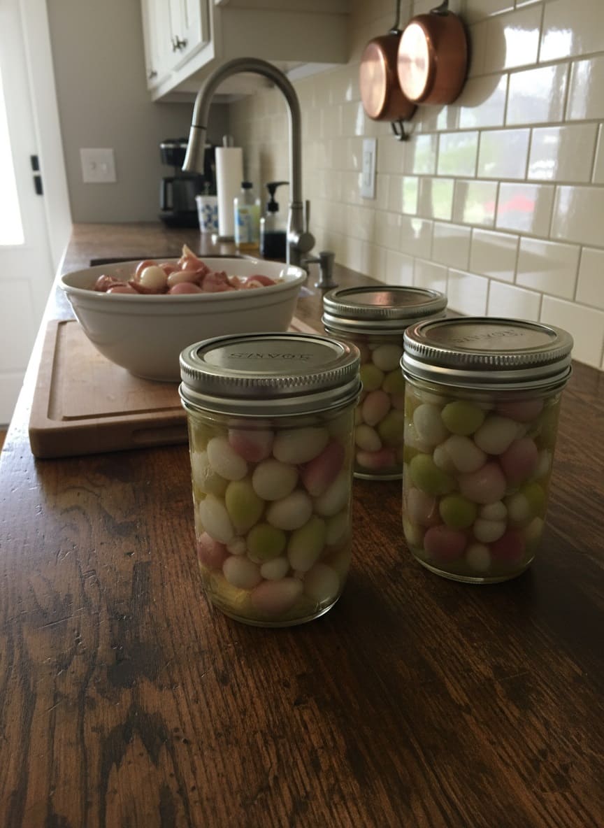 Pickled Egyptian Walking Onions