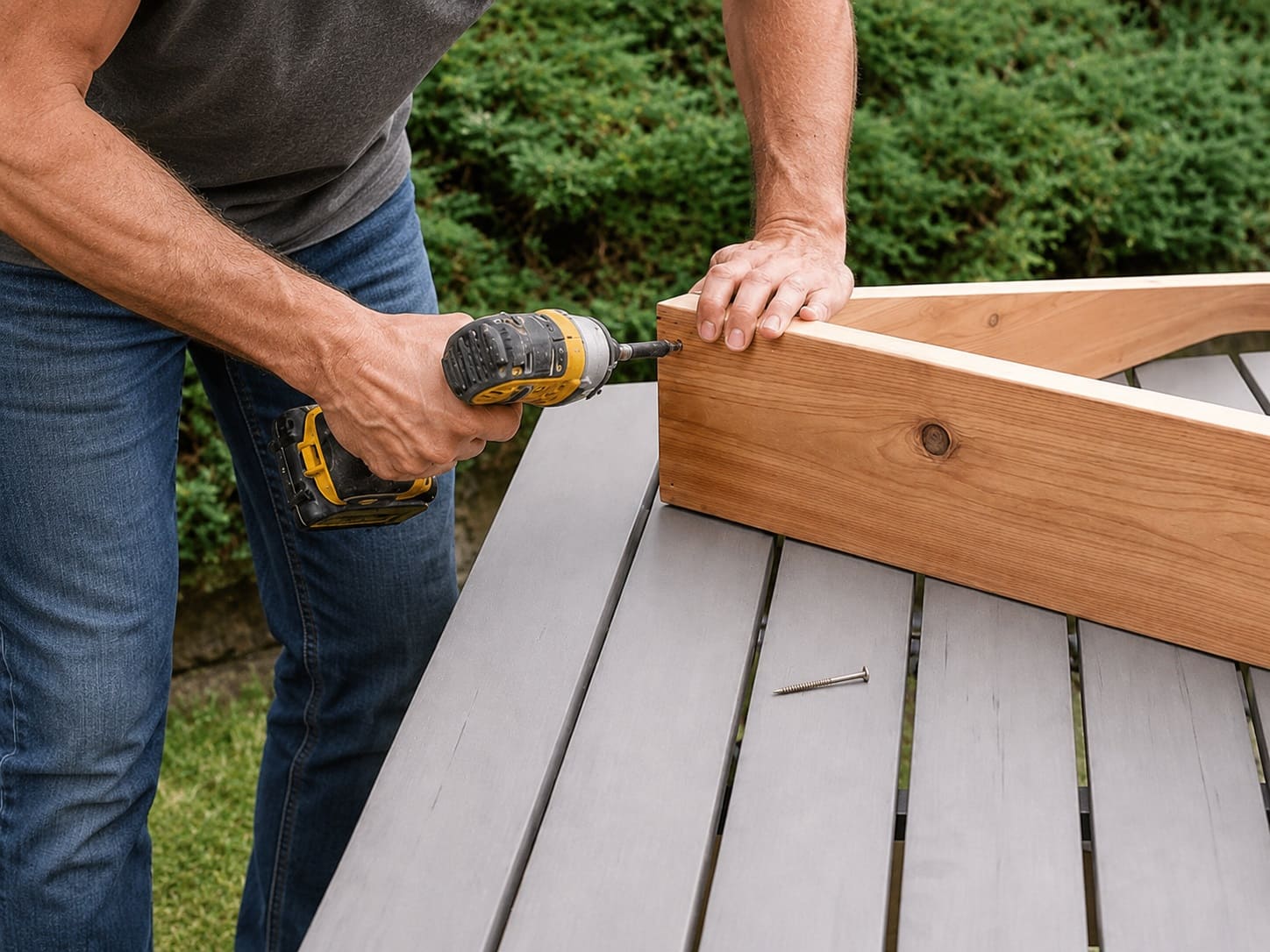Attach the angled side Cold Frame pieces