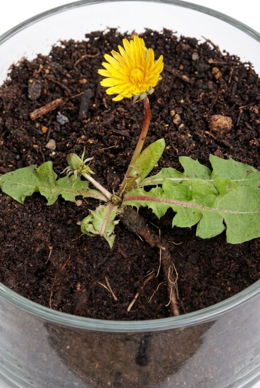 Dandelion taproots