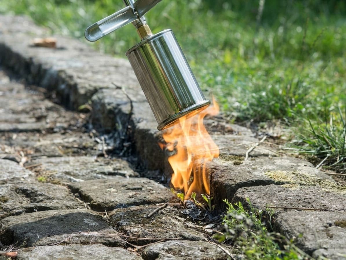 Flame Weeding Dandelions in your yard