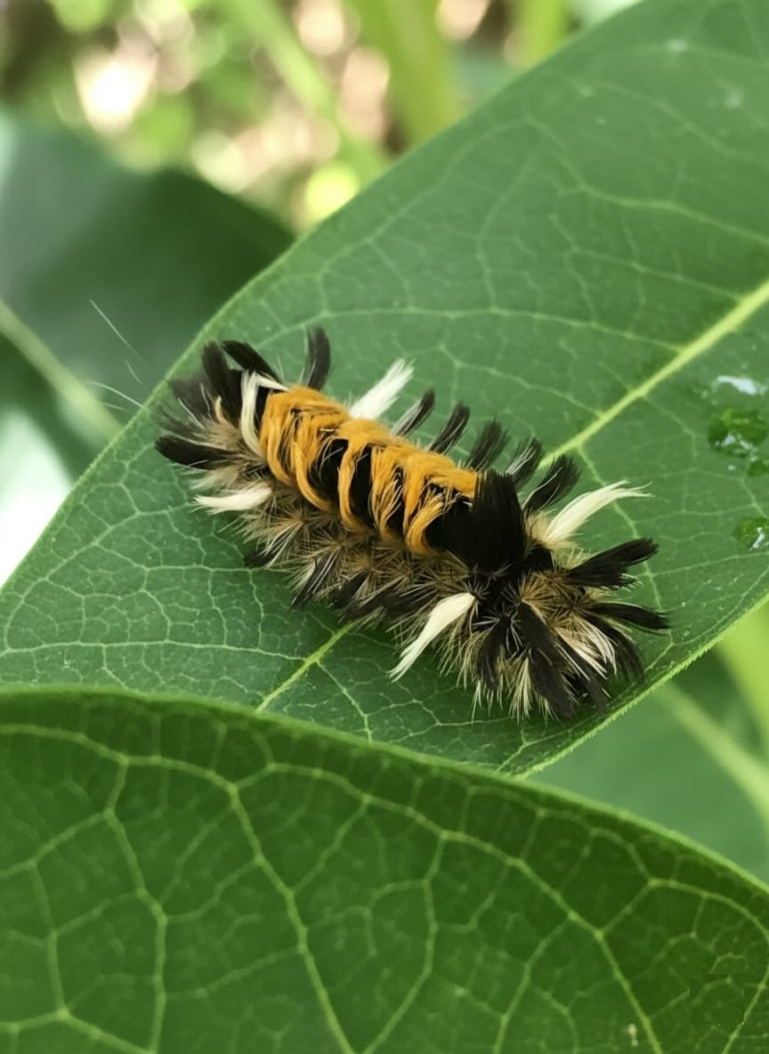 Milkweed Tussock Moth Caterpillar