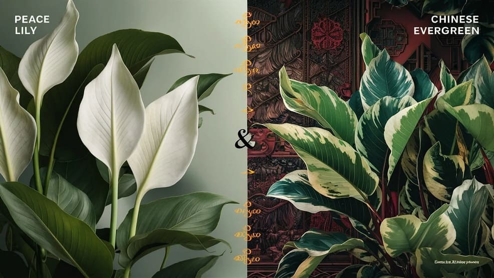 Chinese Evergreen vs. Peace Lily