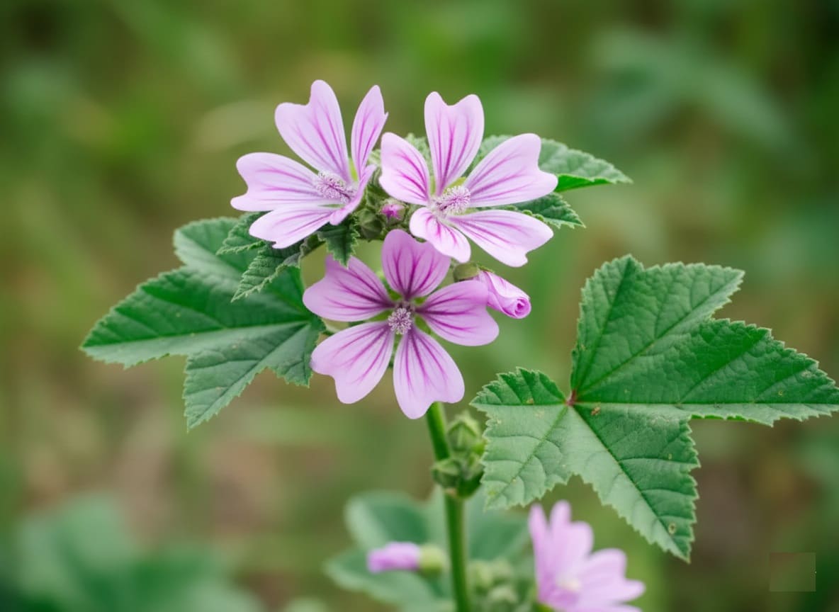 Common Mallow flowers