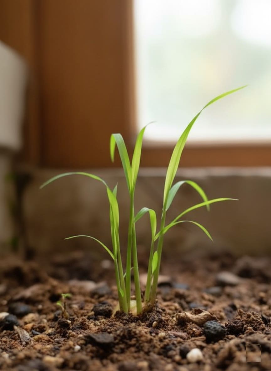 Lemongrass seedlings