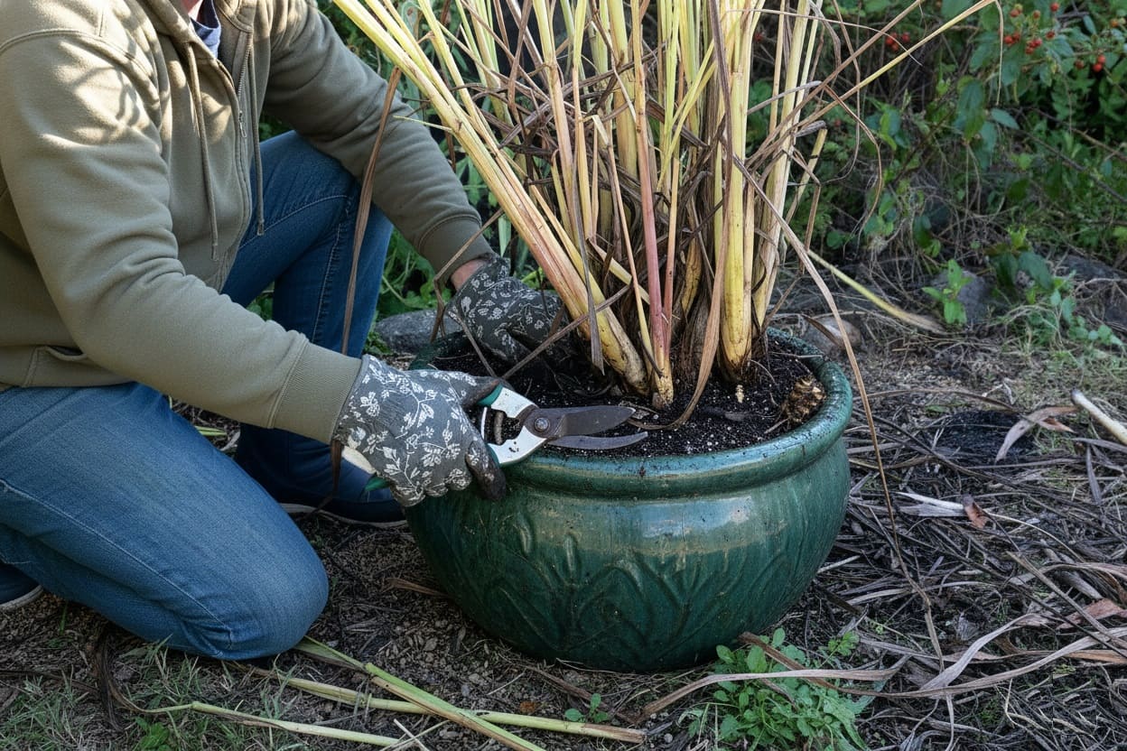 Managing Lemongrass Clump Expansion