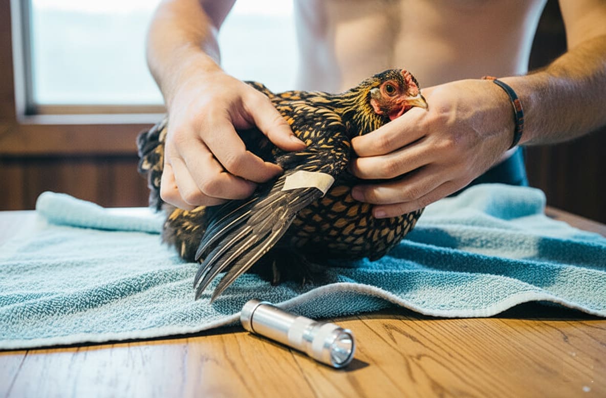 Position the Injured Wing Correctly