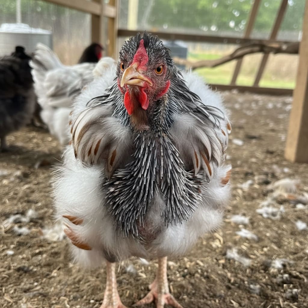 Chicken Pin Feathers Emerge