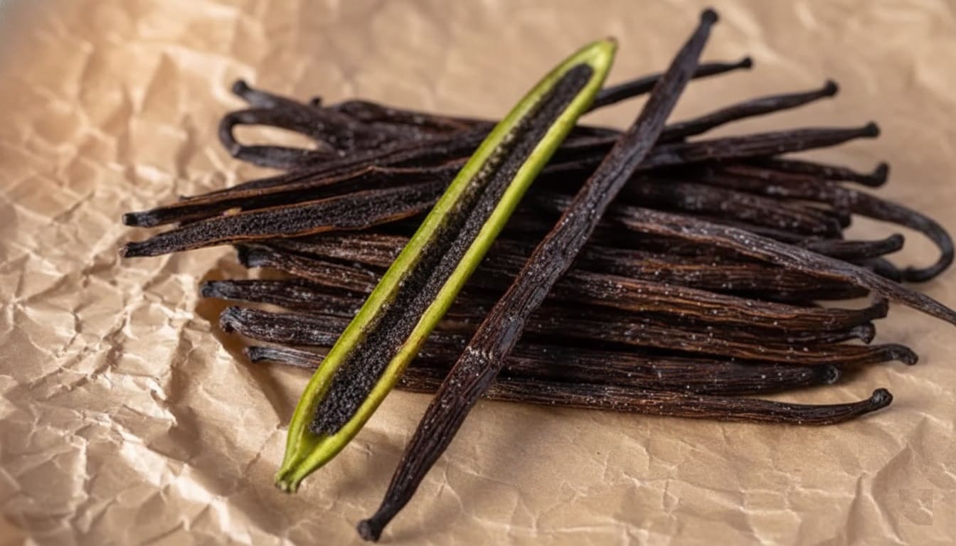 Drying Vanilla Orchid Beans
