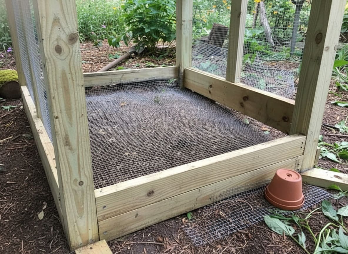 Hardware Cloth on duck coop floor