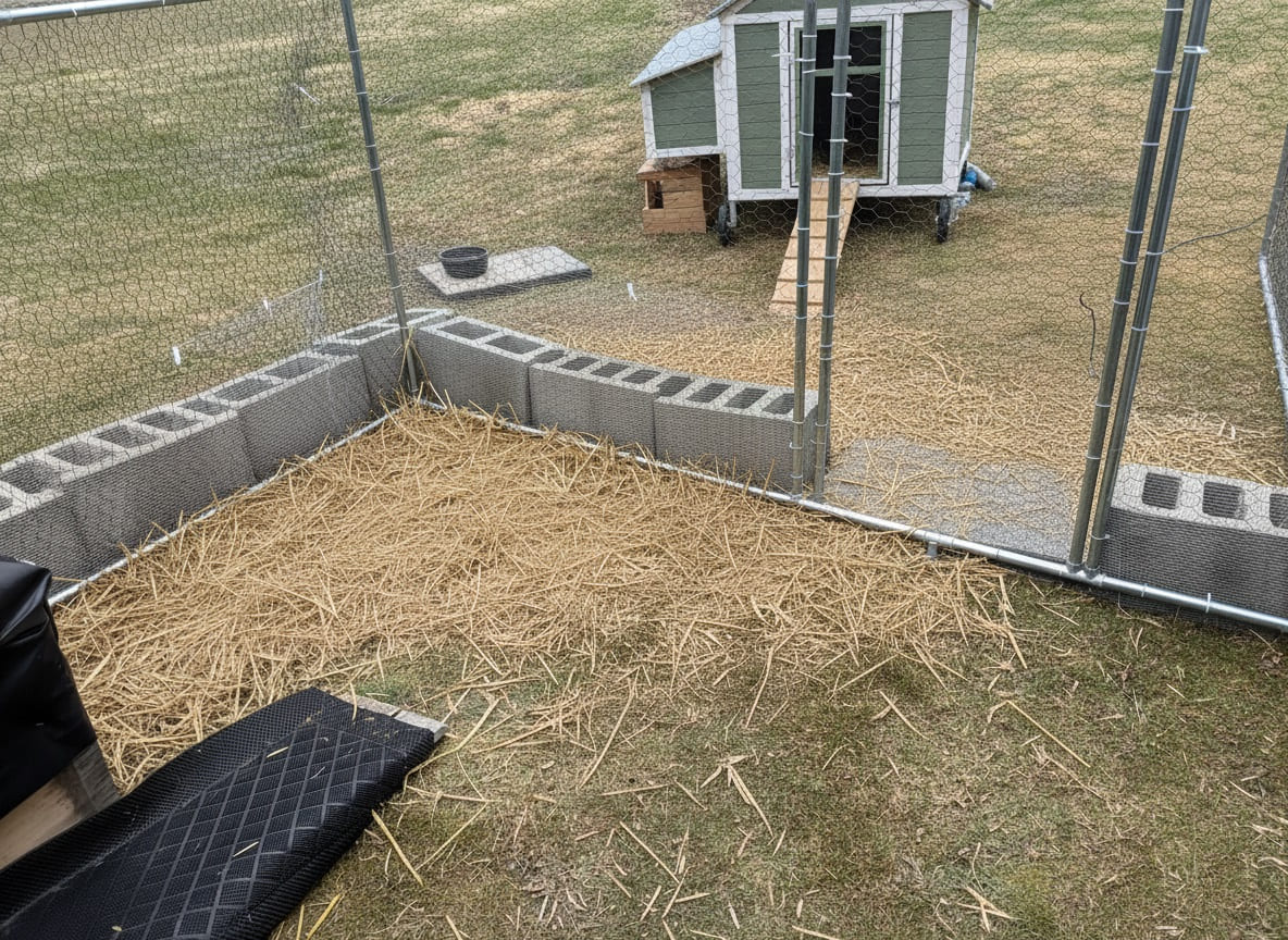 Hardware Cloth on duck coop