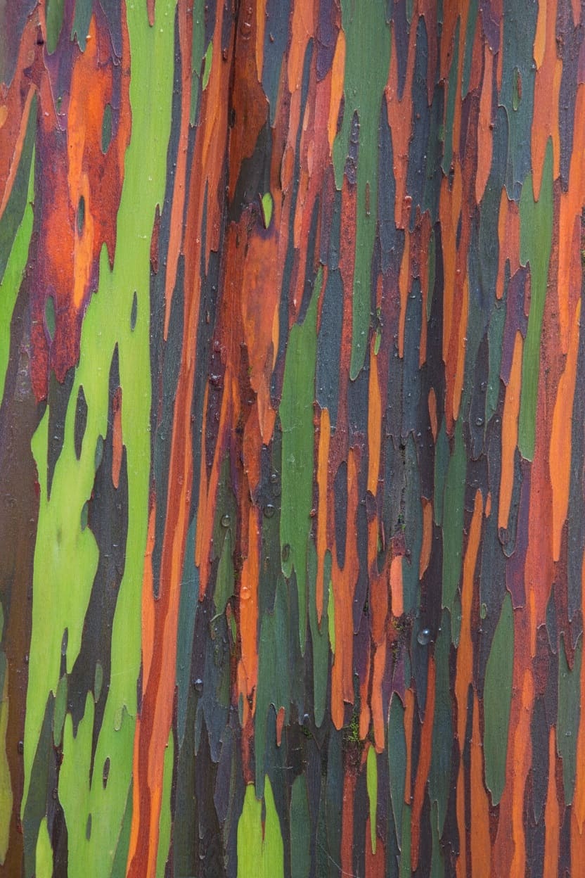 The rainbow effect on Rainbow eucalyptus