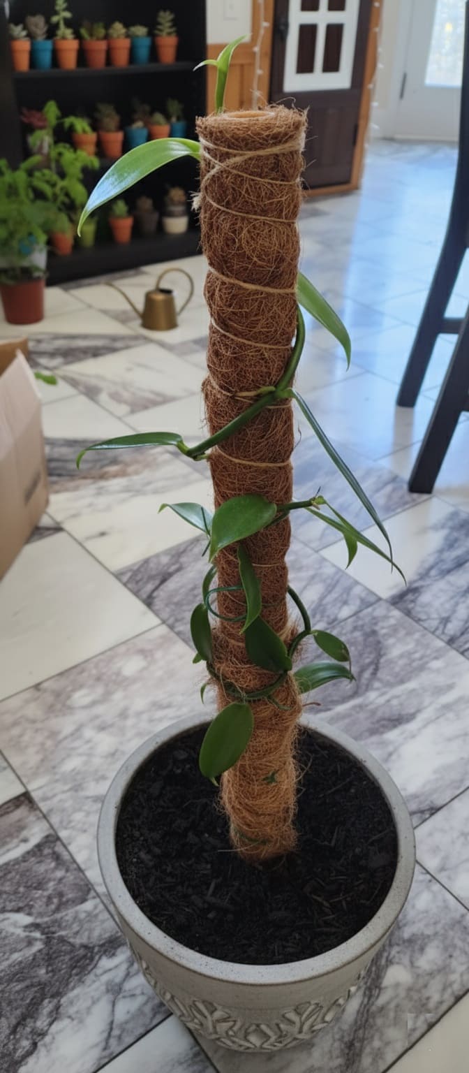 Training and Looping Vanilla Orchid Plant