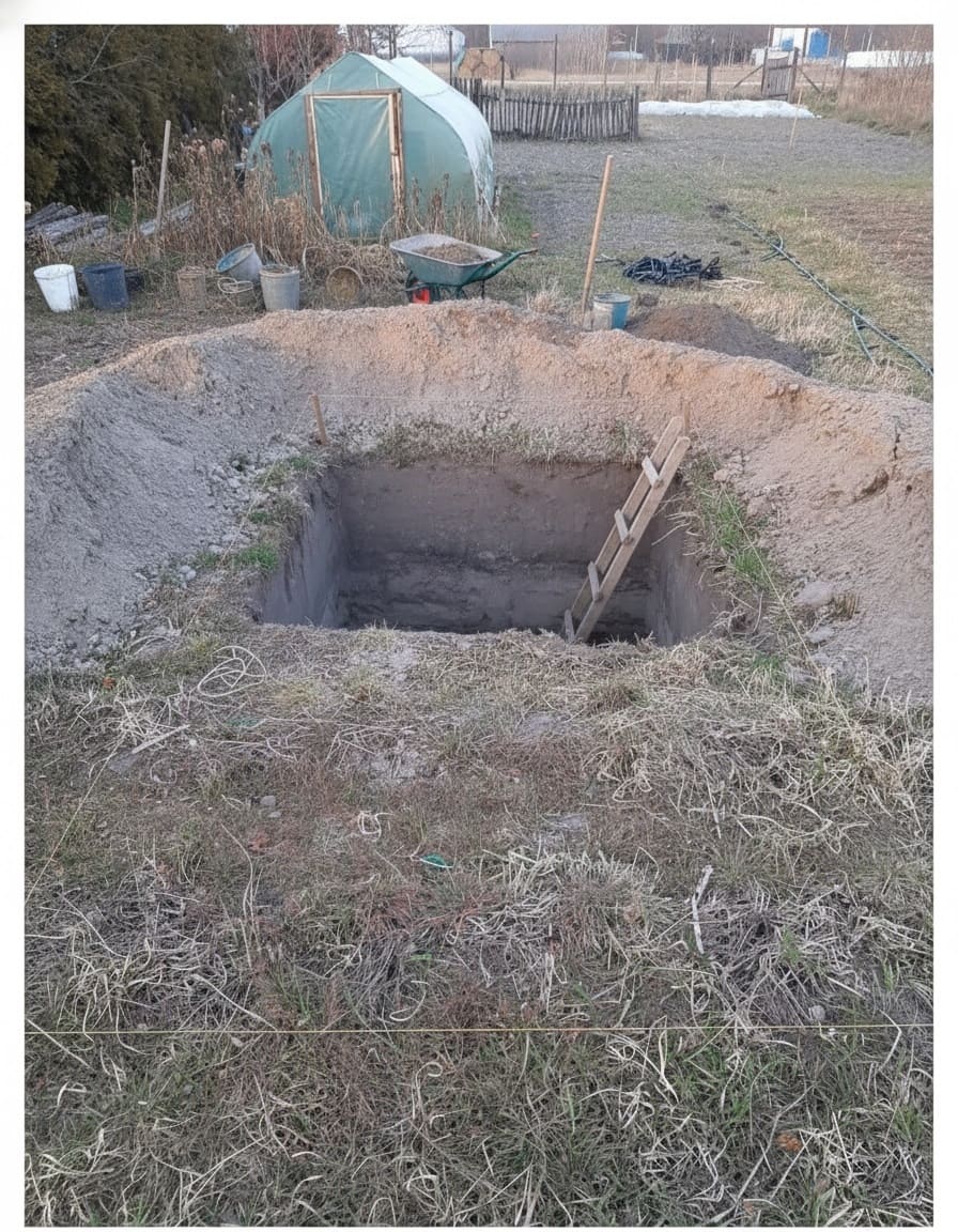 Excavation and Structural Support For Underground Greenhouse