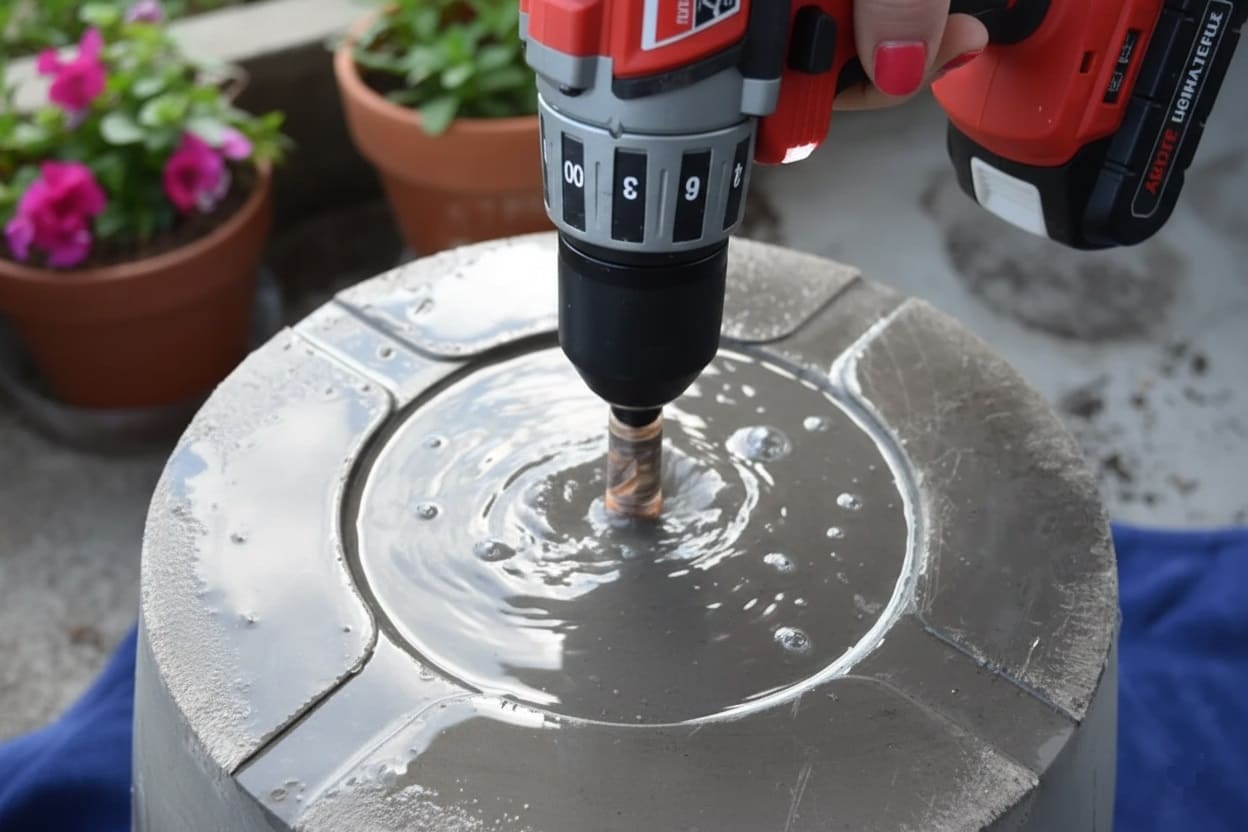 Drilling Drainage Holes