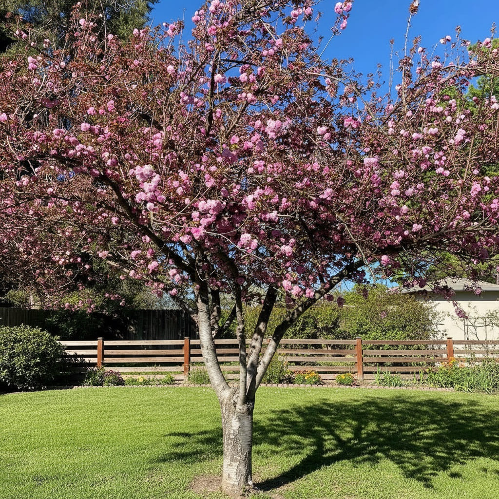 Kwanzan Cherry (Prunus serrulata 'Kwanzan')