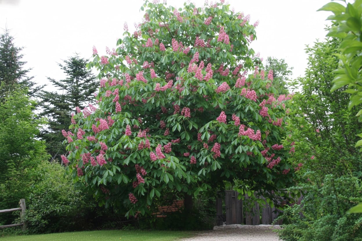 Red Horse Chestnut (Aesculus x carnea)