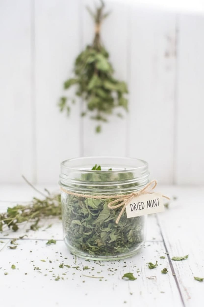 Storing Dried Mint