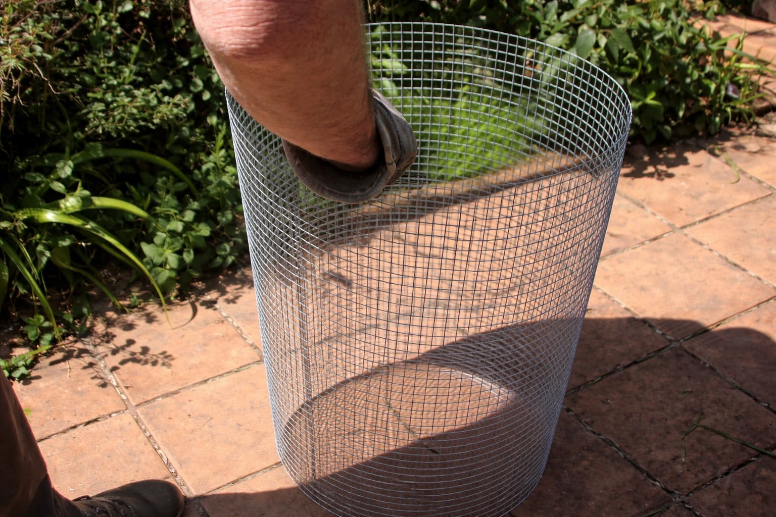 The Central Compost Basket of a Keyhole Garden