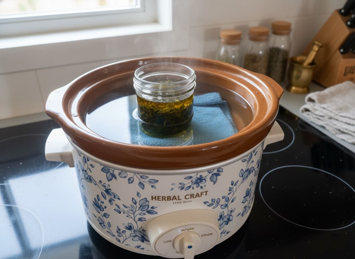 The Comfrey oil Warm Infusion Method